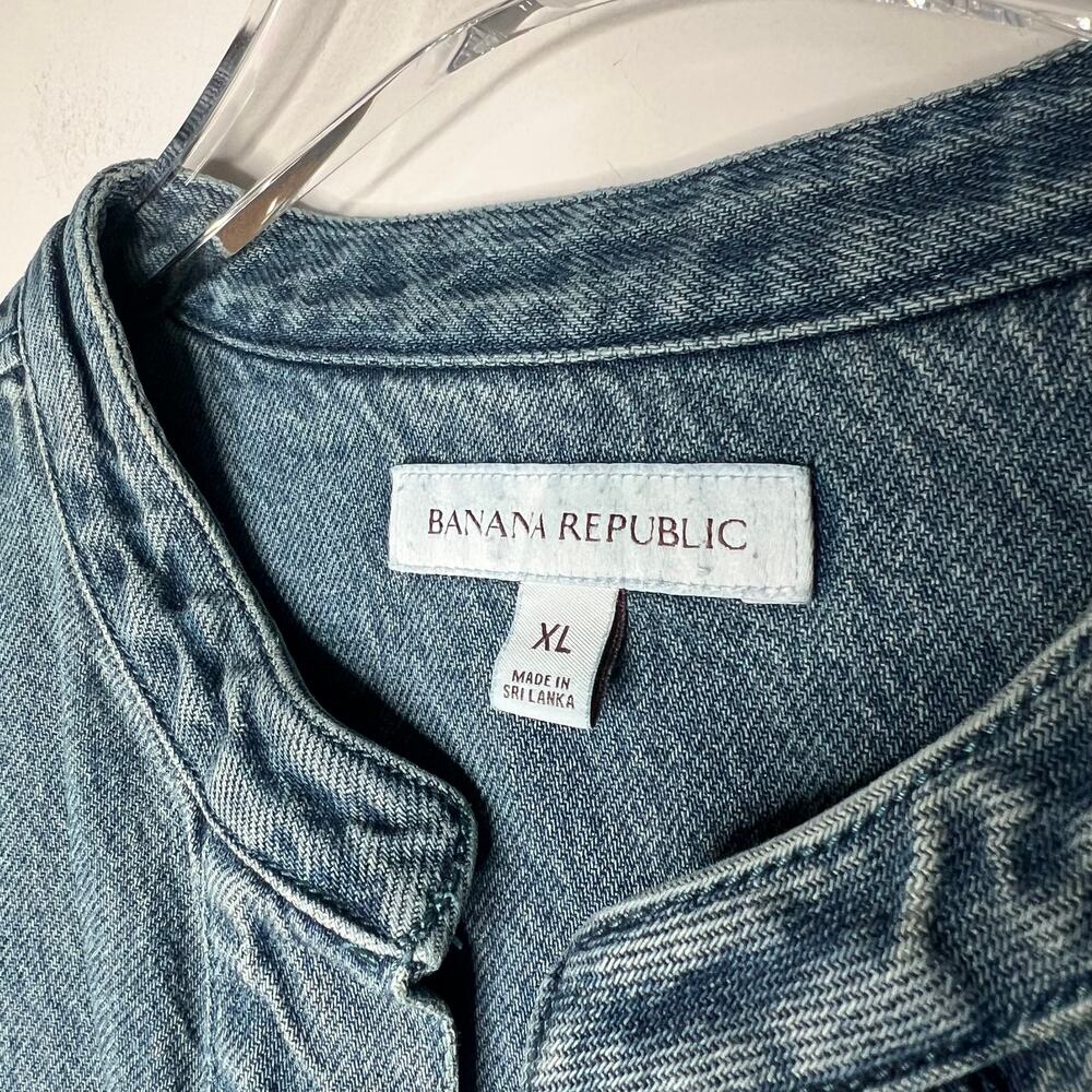 Banana Republic Denim Maxi Dress Size XL - Picture 7 of 8